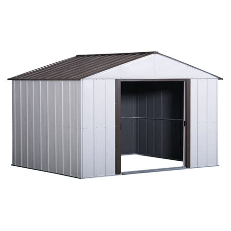 arrow galvanized steel storage shed box weight and dementions|arrow high point 10x8 shed.